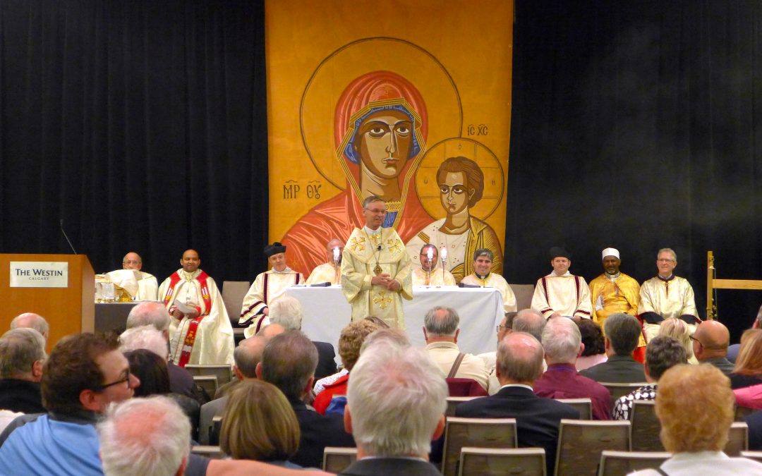 Special meaning in Divine Liturgy at Knights of Columbus convention: Several Churches join in celebration